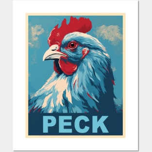 Pun Chicken Gifts Men Kids Women Meme Funny Chicken Posters and Art